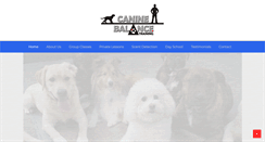 Desktop Screenshot of caninebalancetraining.com